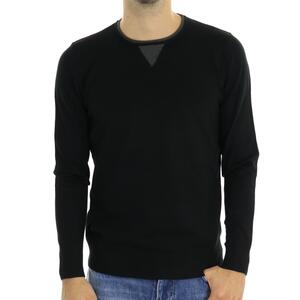 MAGLIA CON PROFILI NERO